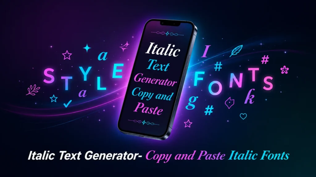 Italic Text Generator – Create Stylish Italic Fonts Online