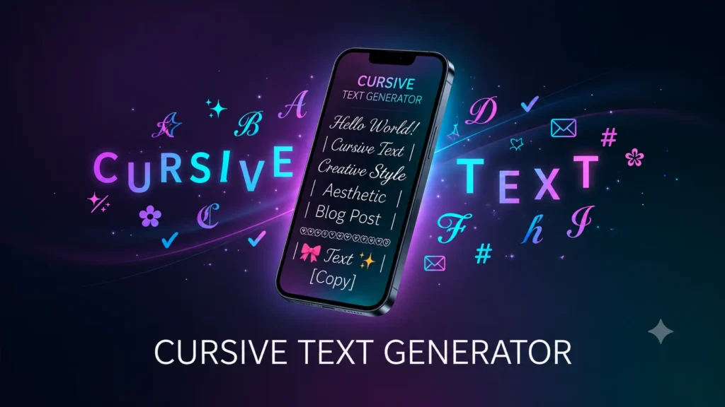 Cursive Text Generator (๐๐ธ๐น๐ & Paste) โ Free Online