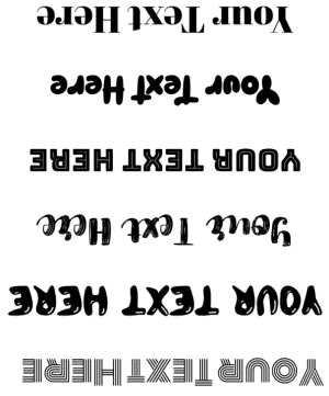 Upsidedown text generator